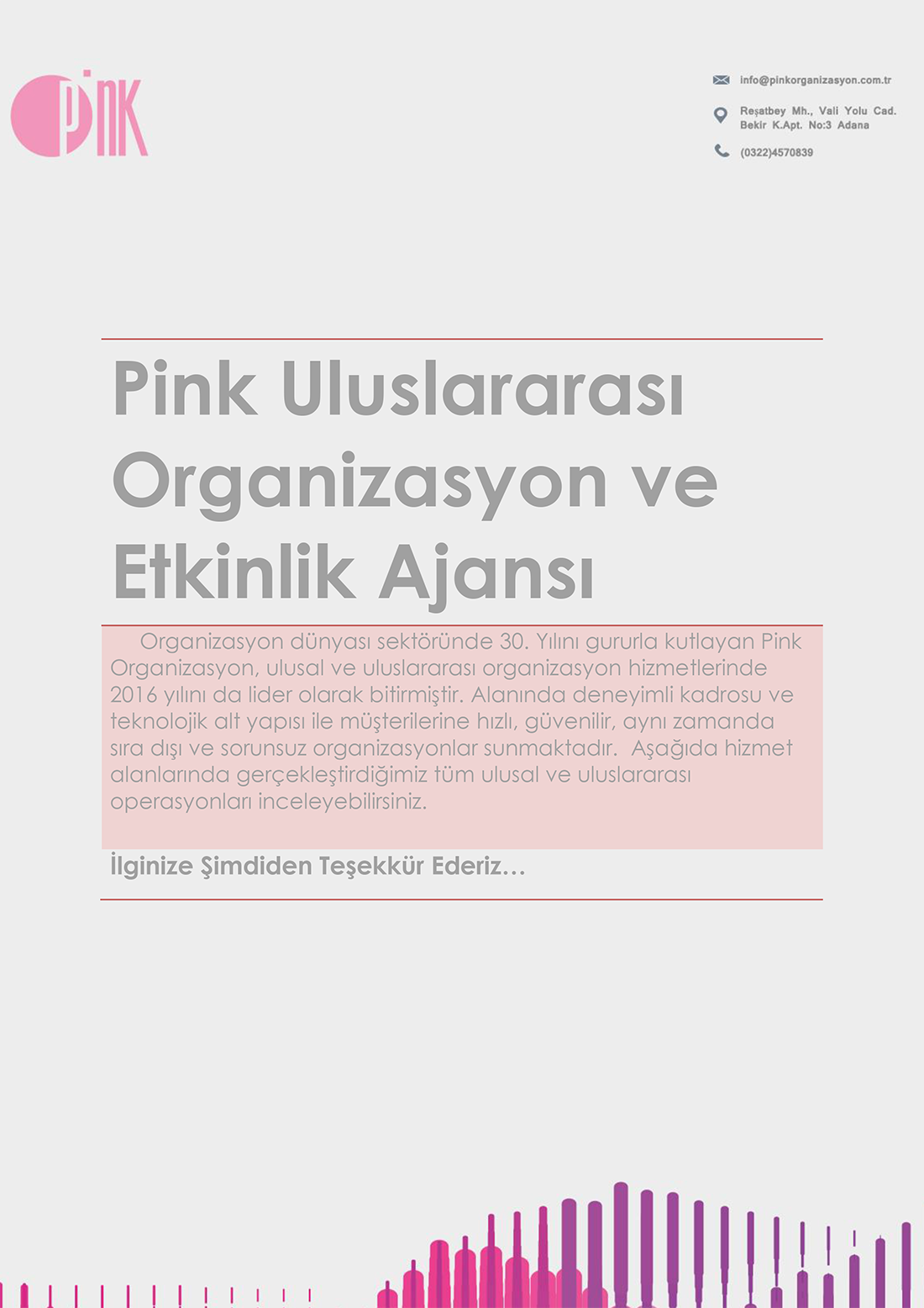 pink organizasyon referansları